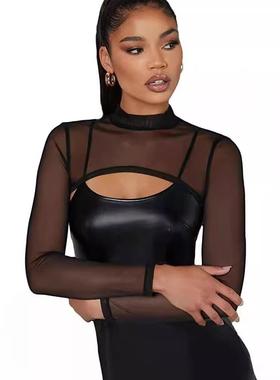 sexy crop woman dance party stage perfomance clubwear