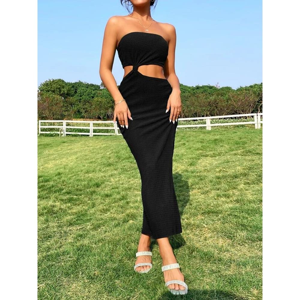 vestidos women for dress fit slim sexy side air open with