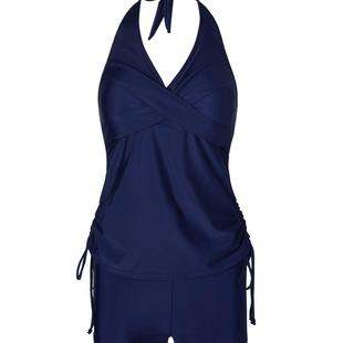 hollow control ruched swimsuit back tummy wrinkled halter