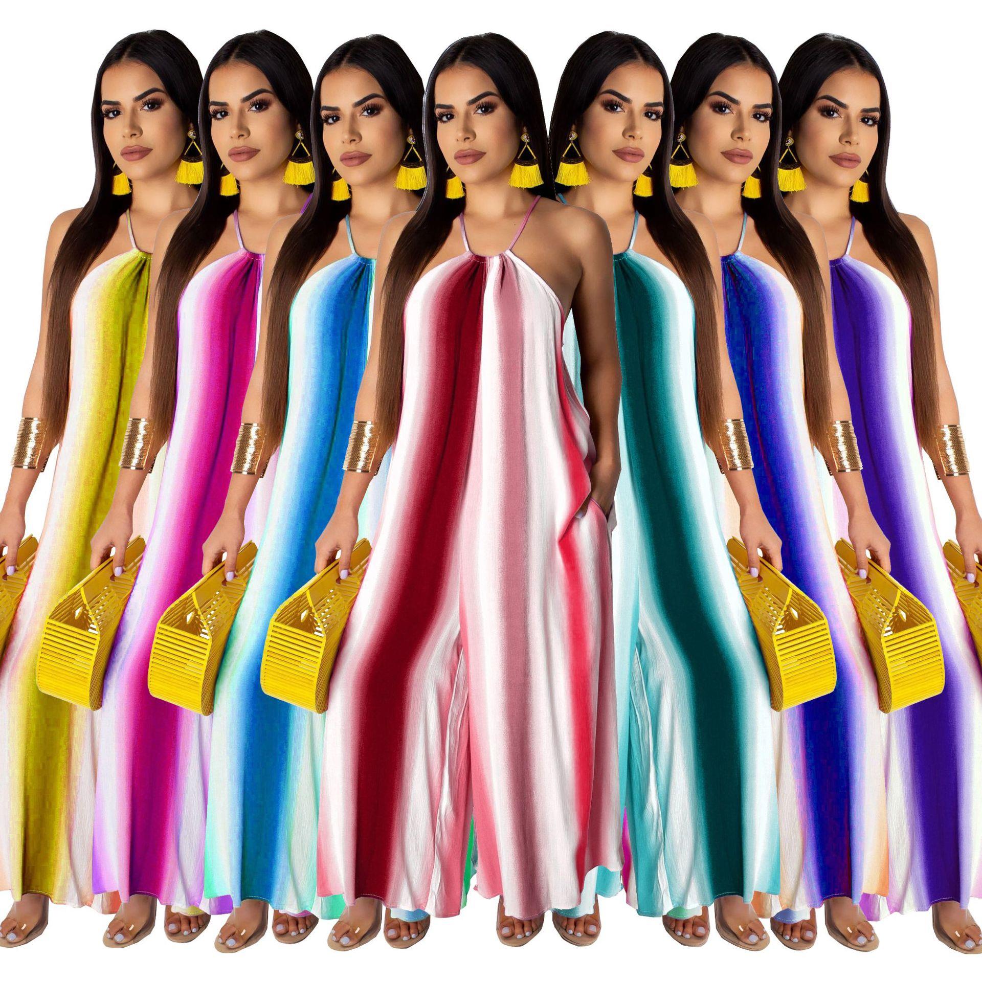 Fashionable and stylish casual loose halter neck strappy