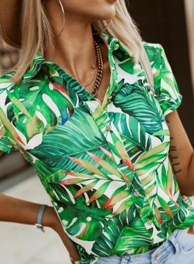 camisas beach shirt lapel vocation mens oversized fashion