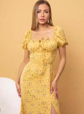 vestidos beach holiday ladies sundress party line split