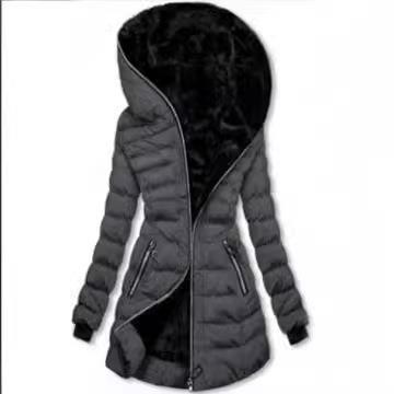 Jacket Zipper Mid-Length Cotton Velvet Plus Sleeve Long