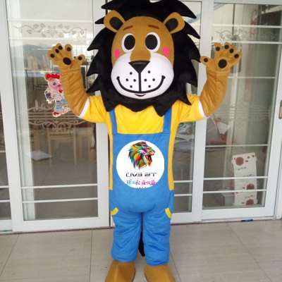 狮子卡通人偶服装头套公仔玩偶行走人扮动物造型新款活动表演服