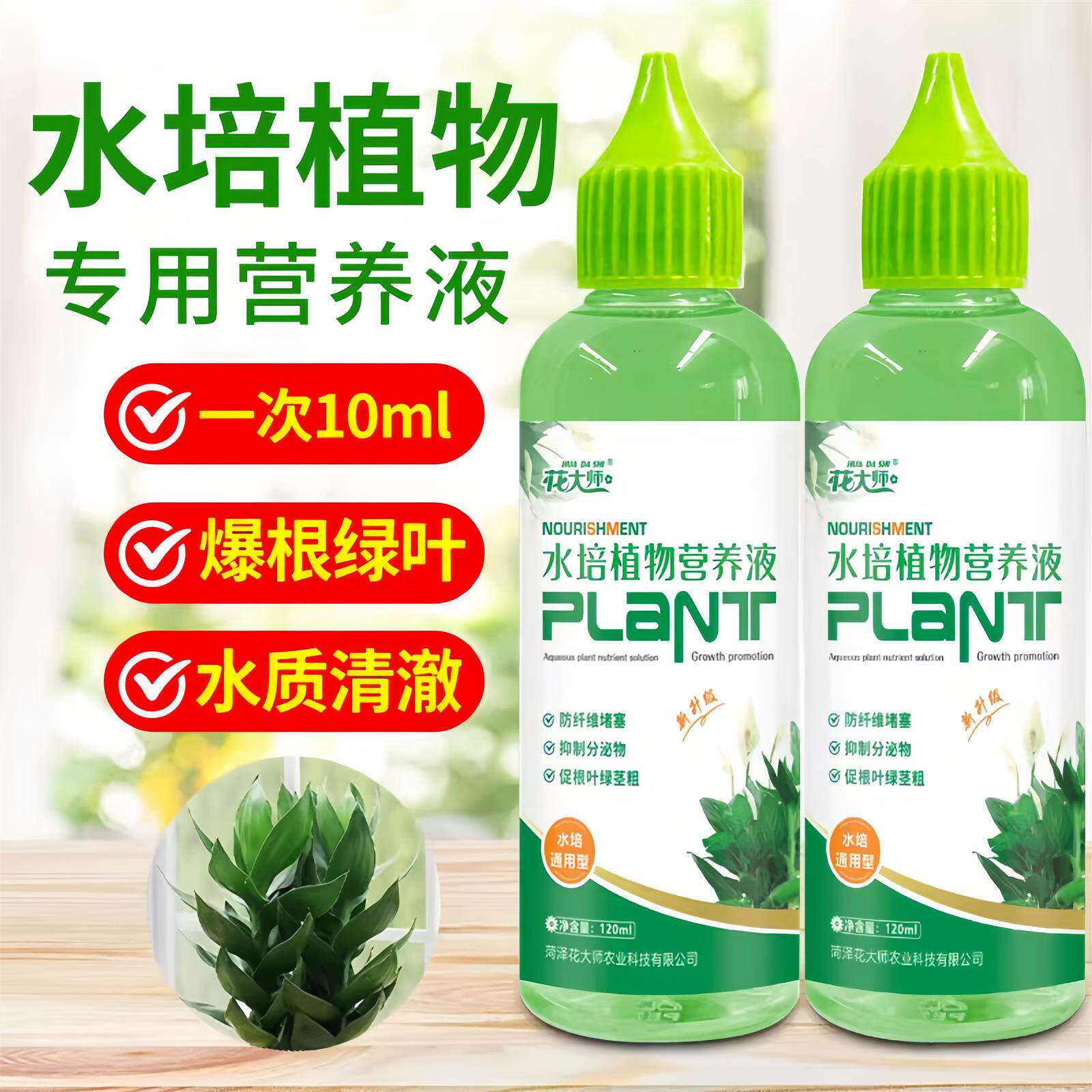 水培植物专用营养液富贵竹转运竹巴西木郁金香黄金葛铜钱草通用肥