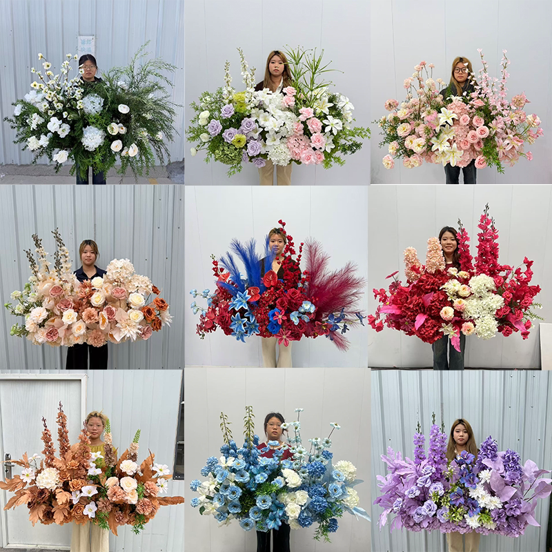 特价优惠地排花仿真婚礼花排图片