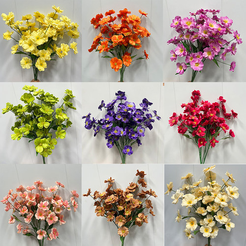 仿真蝴蝶花美陈文旅造型花艺路引