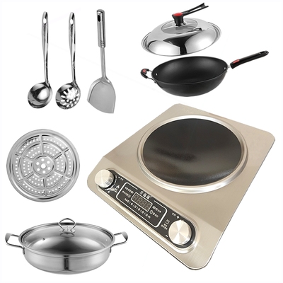 万福源电磁炉家用凹面3500w商用