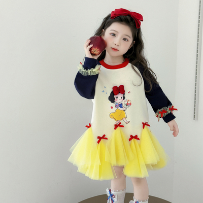 连衣裙2025新款女小童针织童装秋天可爱酷风潮服舒适高级感网红