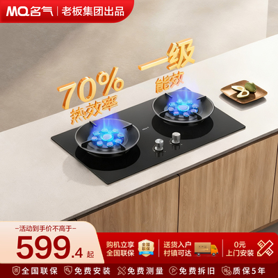名气燃气灶燃气灶70%节能猛火天然气6103嵌入式老板出品