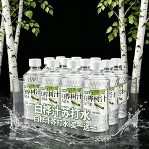 白桦树汁苏打水300ml一箱装