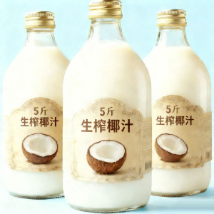 【新品特价】生榨椰汁饮料1.25L/瓶新鲜特价风味饮品整箱新日期