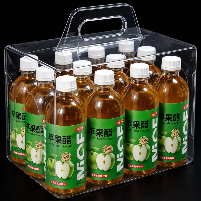 苹果醋360ml*24瓶整箱果味饮料无糖清爽开胃解腻便携装特价批发