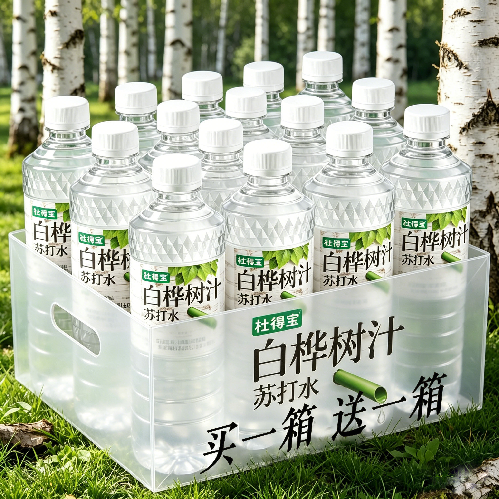 白桦树汁苏打水原汁批发无糖弱碱