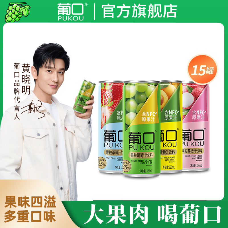 葡萄广东果汁饮料葡口15罐