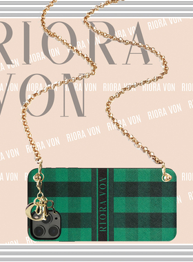 英国RIORA VON复古适用xs苹果11promax手机壳iphone12/13链条包xr