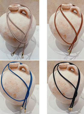 手机壳皮套包包斜跨超纤真皮肩带手挽手腕绳挂绳皮绳DIY包包配件