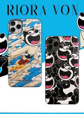 菲力猫适用苹果13/12promax真皮iphonexs max手挽带链条手机壳xr