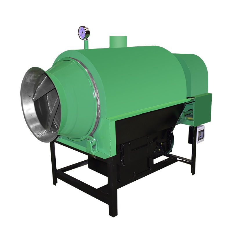 新款茶叶杀青机滚筒式自动茶叶炒干机炒青家用烘干理条机器一整套