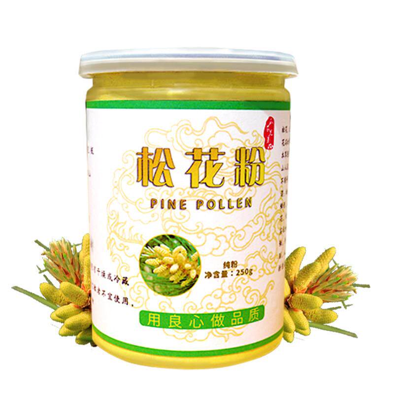 北FNX野生长白山尾头破壁松花粉原粉东特产天然正道品无糖马松粉