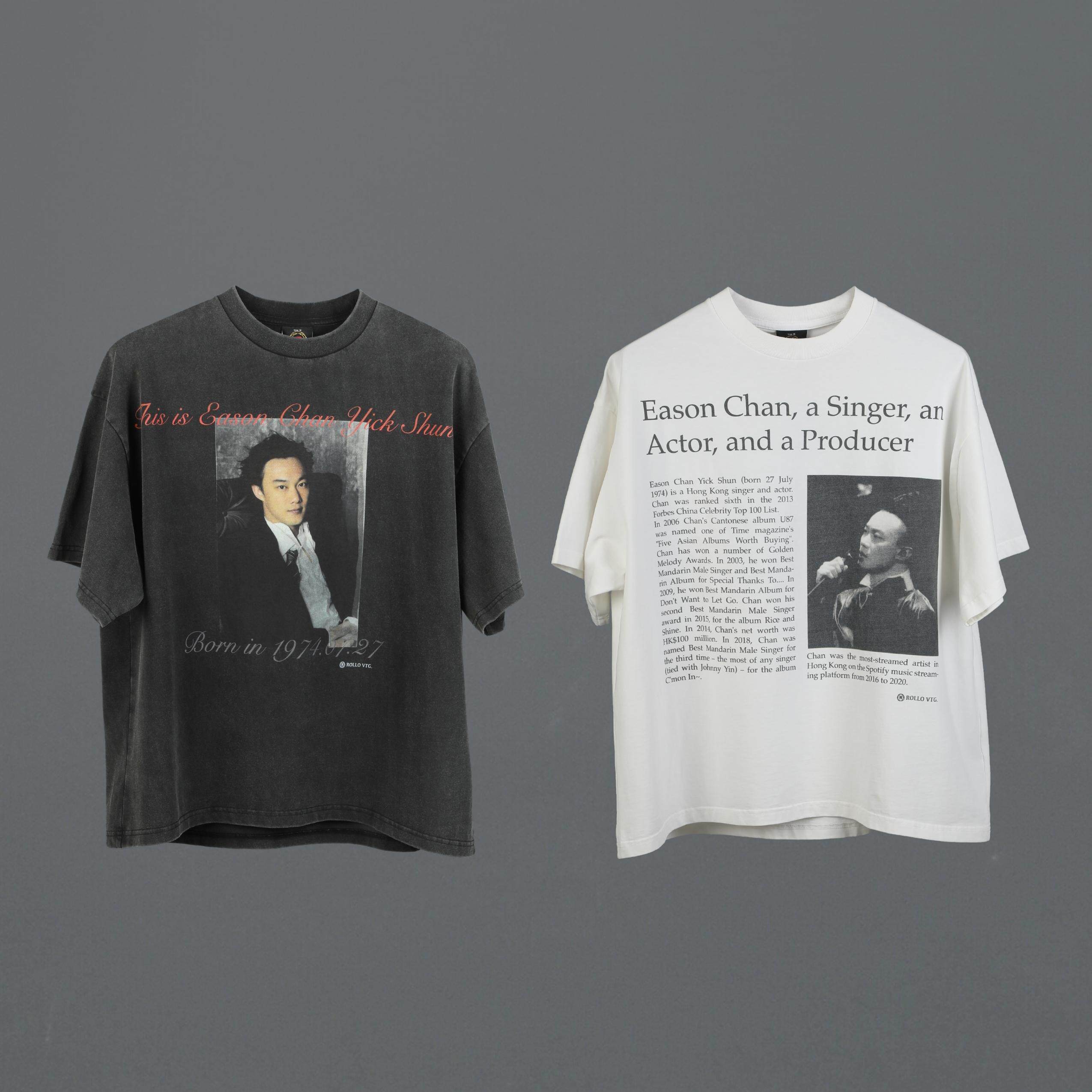Rollo Vintage Eason陈奕迅T恤组合 SS23“念舊”胶囊系列 两件