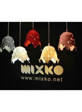 英国mixko delight lamp shade纯手工蝴蝶剪影灯罩 纯羊毛 天蓝色