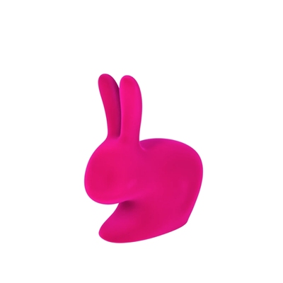 意大利Qeeboo Rabbit XS Bookend 兔子椅同系列天鹅绒兔子书挡