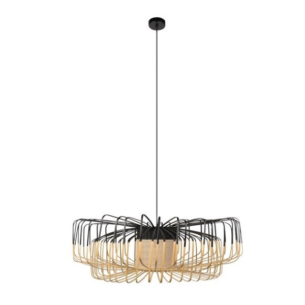 法国Forestier Bamboo Up & Down PendantXXL竹编吊灯双层XXL号