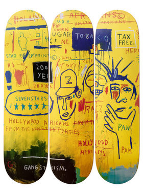 比利时The Skateroom装饰滑板Basquiat巴斯奎特HollywoodAfricans