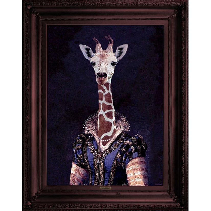 英国Mineheart 'Dame Giralda' Canvas 长颈鹿夫人装饰画