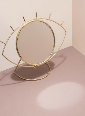 西班牙DOIY眼睛造型台式化妆镜墙面挂镜ins装饰镜礼品