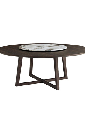 意大利进口正版 Poliform 意式大理石圆形餐桌 Concorde