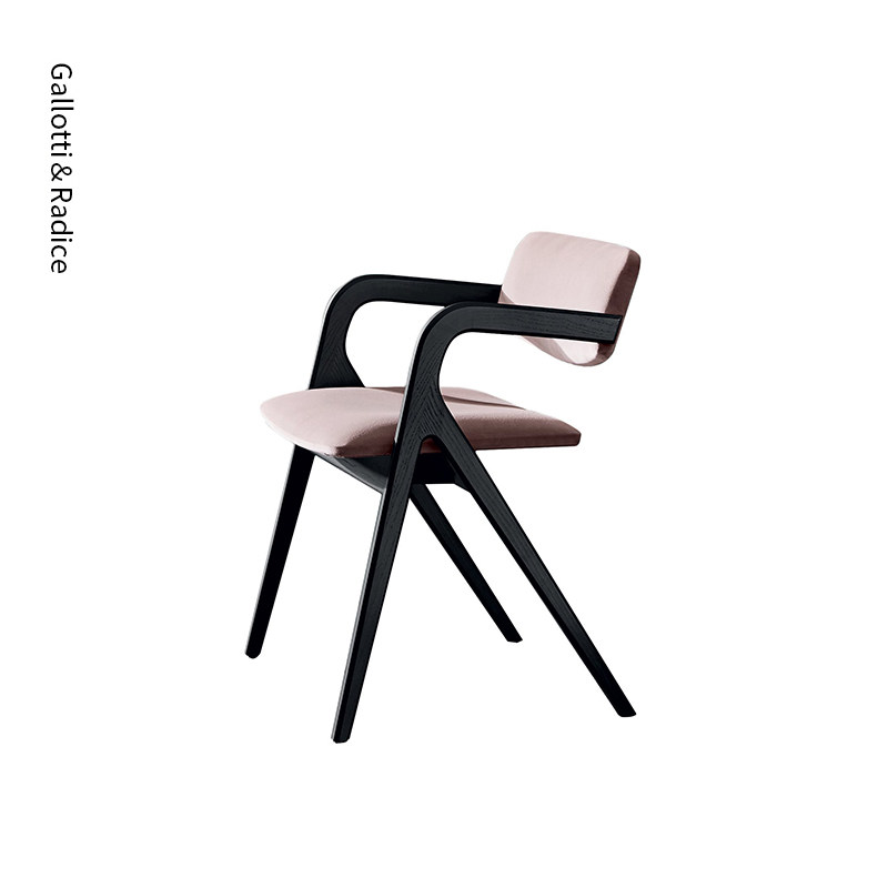 意大利进口正版 Gallotti&Radice 现代轻奢风座椅 Keyko 餐椅书椅