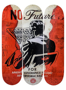 比利时The Skateroom 装饰滑板 Shepard FAIREY没有未来No Future