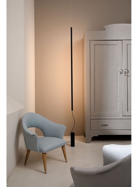 意大利Karman Cupido LED Floor lamp 隐形画黑色落地灯-一灯罩版