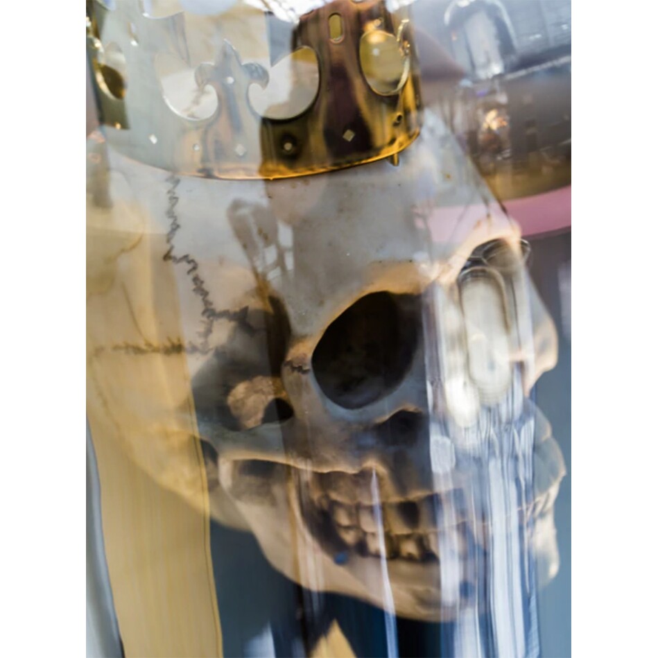 英国Mineheart Mirror Dome Table Lamp 镜面隐形台灯 亚瑟王头骨