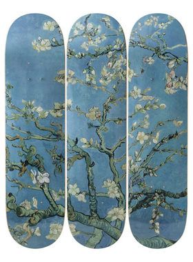 比利时The Skateroom装饰滑板 梵高 Vincent VAN GOGH 杏花Almond