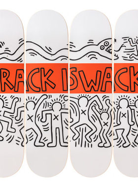 比利时The Skateroom装饰滑板Keith HARING Crack is Wack