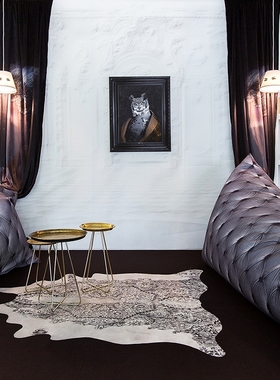 英国Mineheart Persian Cowhide Rug幻想波斯牛仿皮地毯 多色可选