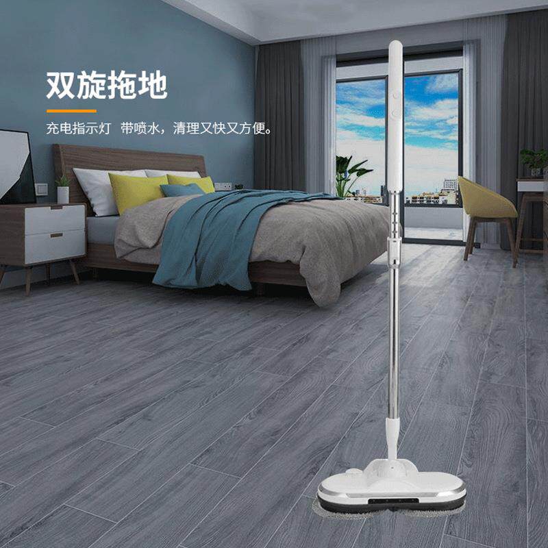 供应全自动手推式家用电动喷水拖把干湿两用电动旋转无线擦地