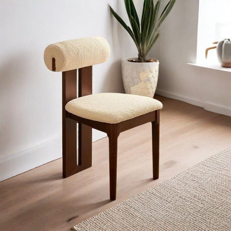 复古法式实木餐椅家用客厅餐桌化妆中古餐桌椅设计师靠背椅河马