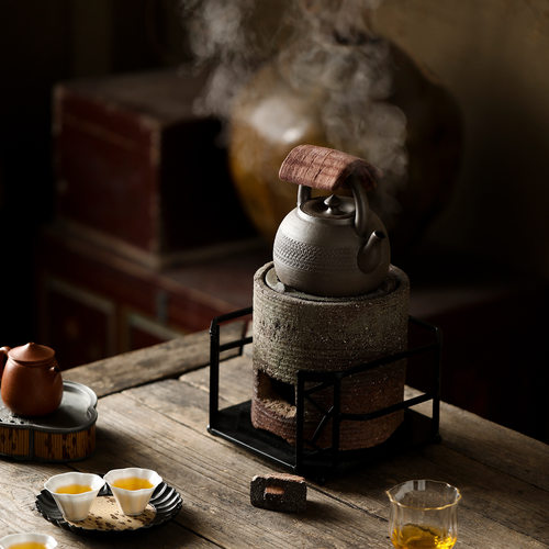 粗陶手工碳火围炉煮茶炉