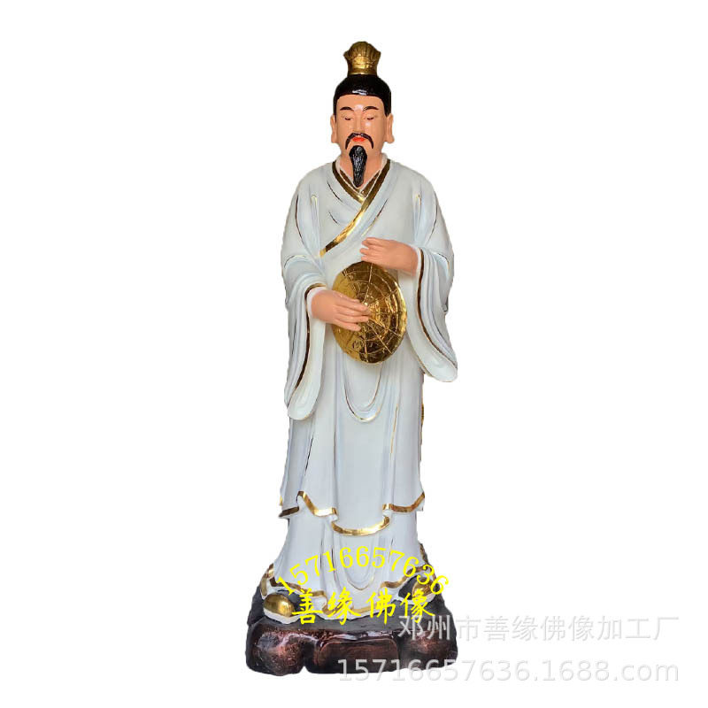 七十二祖师雕像树脂玻璃钢八大菩萨塑像彩绘贴金