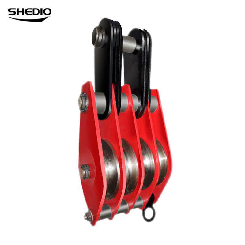 四轮吊钩起重滑车国标起重滑车/动滑轮组/多双轮滑车轮起重工具