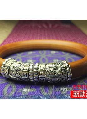 新款锦石阁金鸡刚藤手镯女银饰藤藤条西藏无节制男情侣血饰品