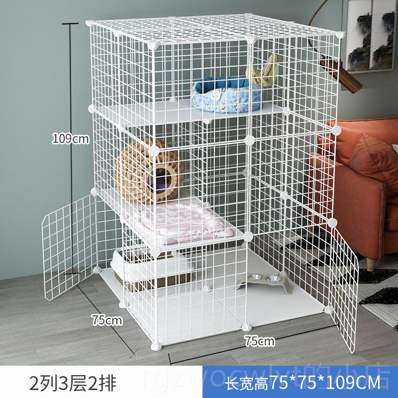 新款猫笼双层猫别墅超大中猫小型家用自由空间猫组装咪窝防逃三子