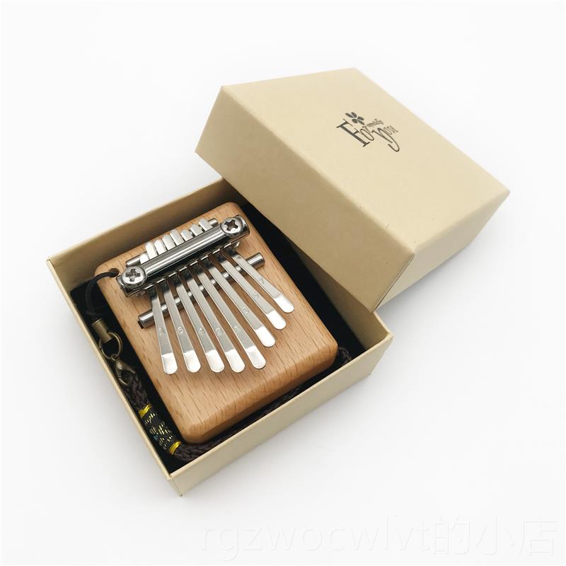 新款8音迷你拇指琴榉木mni双手指琴卡林巴ika器limb猫爪琴a非洲乐