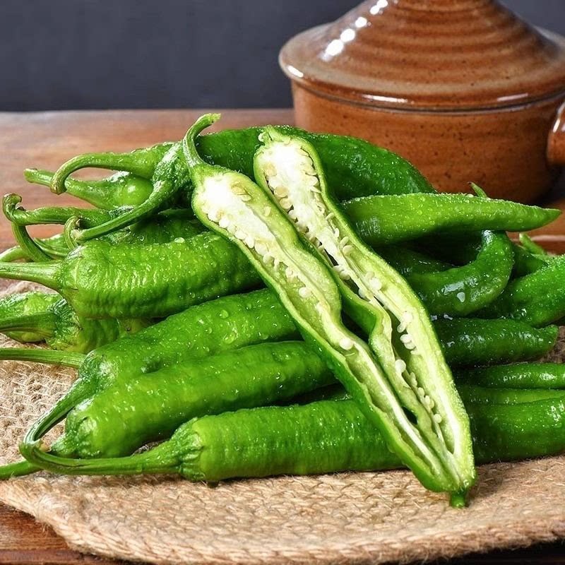 湘研55号微辣辣椒新鲜青椒皮薄肉厚长牛角椒农家自种应季蔬菜包邮