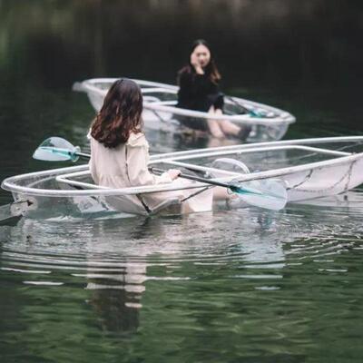 PC透明船水晶船网红玻璃