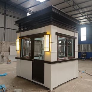 钢结构户外岗亭保安亭成品定制门卫小区值班室移动停车场收费治安